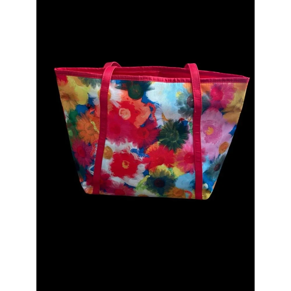 Clinique x Jonathan Cohen Flower Shopping Shoulder Travel Tote Large Bag